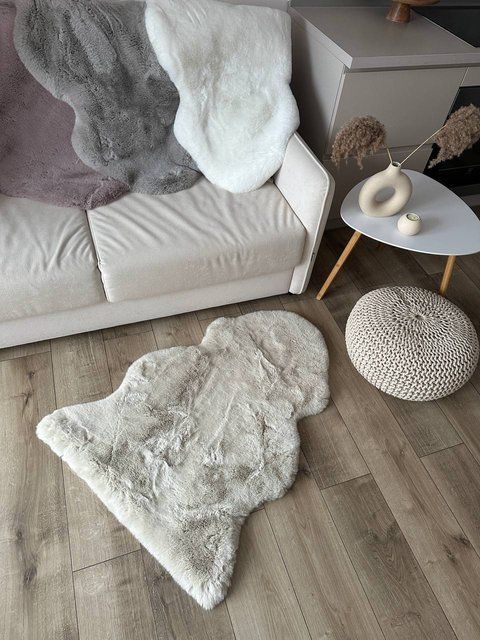 Килим зі штучного хутра Cozy Wave beige cwb-1 фото