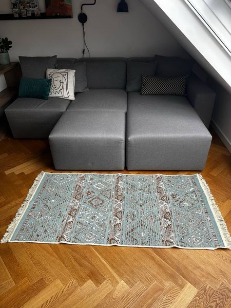 Безворсовий килим Levada aqua leaq-1 фото