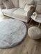 Килим зі штучного хутра Cozy Round grey crog-1 фото 5
