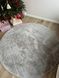 Килим зі штучного хутра Cozy Round grey crog-1 фото 2