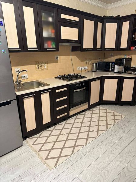 Безворсовий килим Diamond beige dbe-1 фото