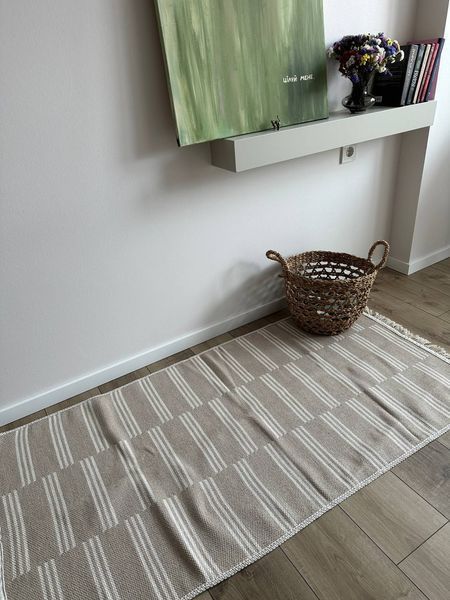 Безворсовий килим Trinity beige tbe-1 фото