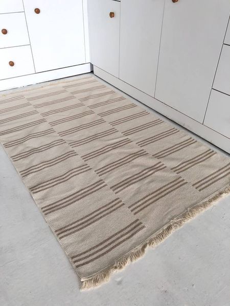 Безворсовий килим Trinity beige tbe-1 фото