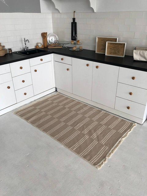 Безворсовий килим Trinity beige tbe-1 фото