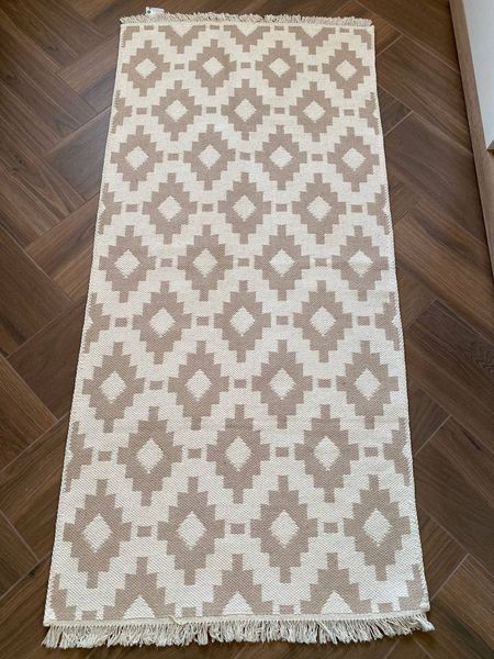 Безворсовий килим Nepal beige nbe-1 фото