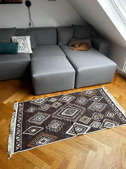 Безворсовий килим Podillia brown pob-1 фото