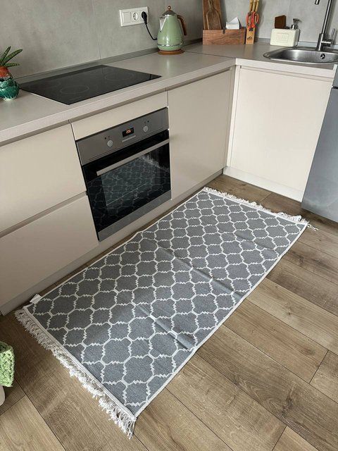Безворсовий килим Simple grey sg-1 фото