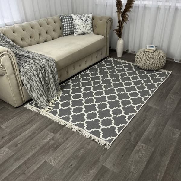 Безворсовий килим Simple grey sg-1 фото