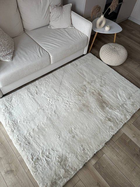 Килим зі штучного хутра Cozy Piece beige cpb-1 фото