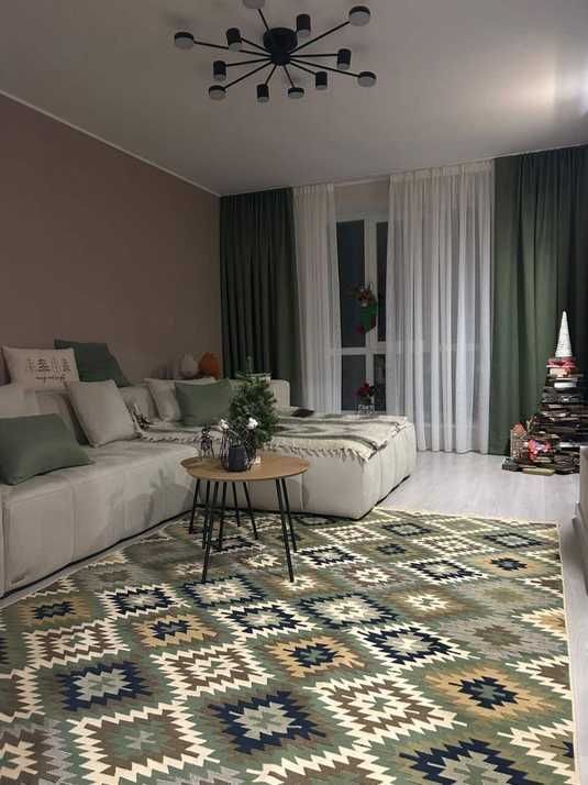 Купити Безворсовий килим Zigzag green zg-1 в інтернет магазині WOW