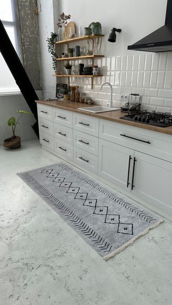Безворсовий килим Skandi white sw-1 фото