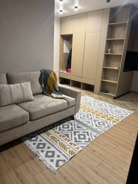 Безворсовий килим Golden grey gg-1 фото