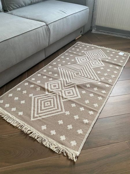 Безворсовий килим Laos beige lb-1 фото