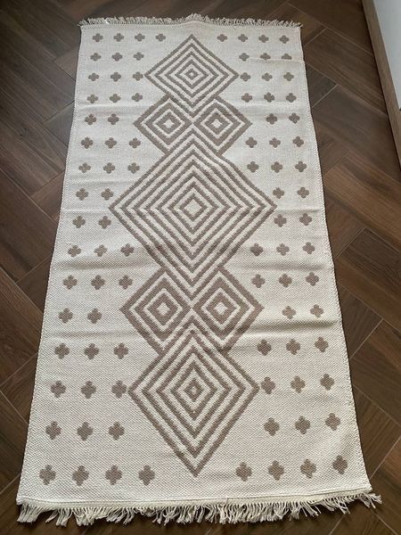 Безворсовий килим Laos beige lb-1 фото