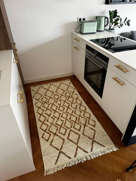 Безворсовий килим Golden beige gobe-1 фото