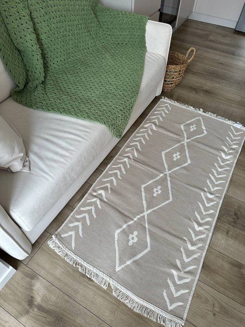 Безворсовий килим Scandi beige sbe-1 фото