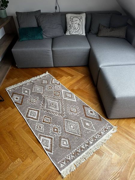 Безворсовий килим Podillia mocca pom-1 фото