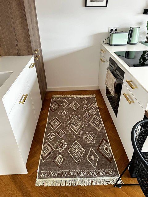 Безворсовий килим Podillia mocca pom-1 фото
