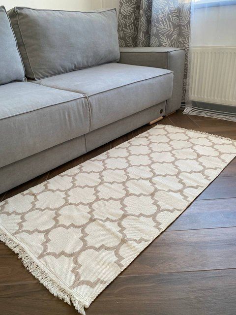 Безворсовий килим Morocco beige mbe-1 фото
