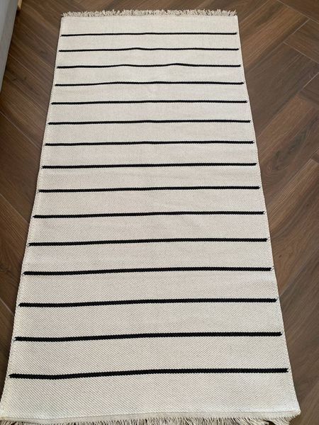 Безворсовий килим Black lines lbl-1 фото