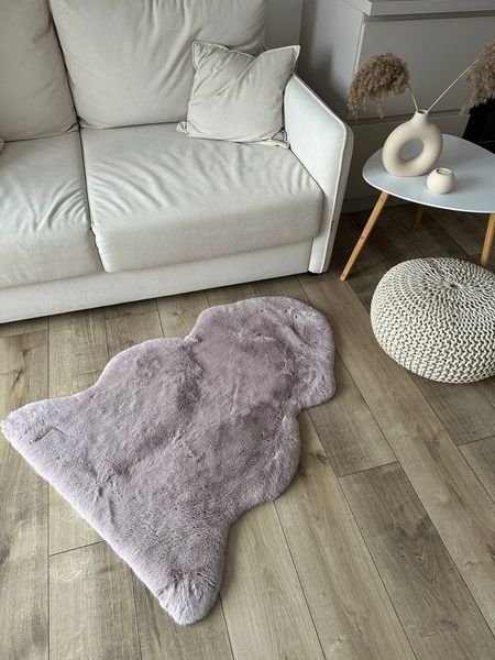 Килим зі штучного хутра Cozy Wave pink cwp-1 фото