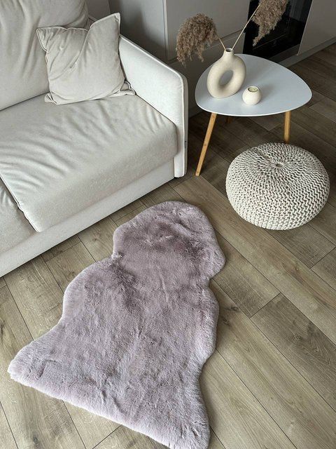 Килим зі штучного хутра Cozy Wave pink cwp-1 фото